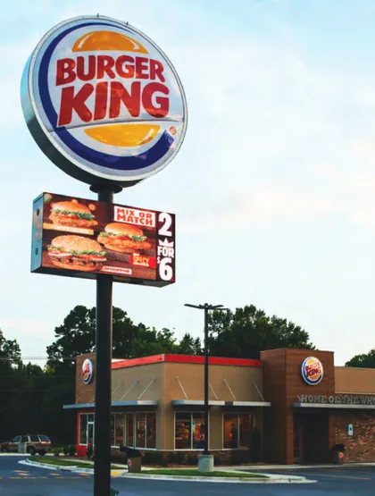 Burger King pylon sign
