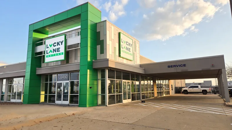 Lucky Lane storefront signage
